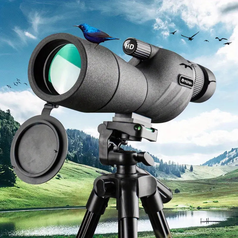 🔭Telescopio monocular - Monoculares para adultos de alta potencia y definición con adaptador para teléfono, trípode, visión clara. Telescopios para observar aves, hacer senderismo y acampar.