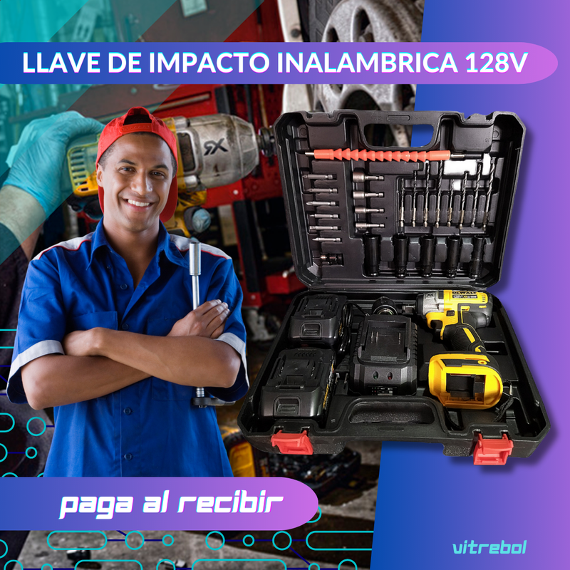 Llave de Impacto Inalámbrica 128V