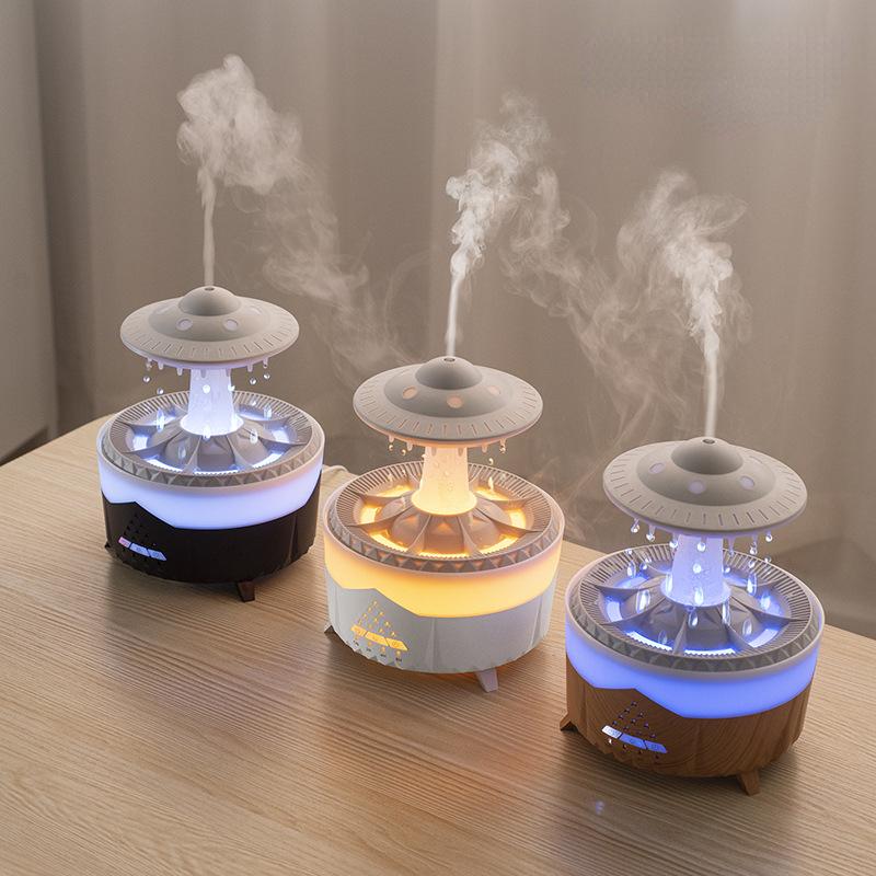 Humidificador con sonido de lluvia para personas con problemas de insomnio➕Curso de yoga online GRATIS