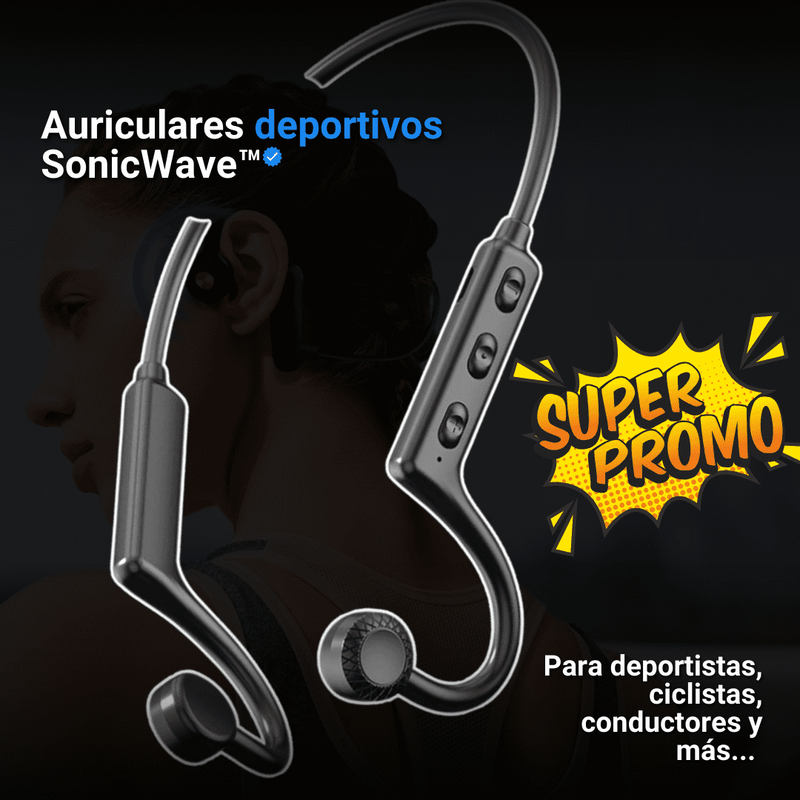 Audífonos deportivos SonicWave™ Precio especial por pocos días