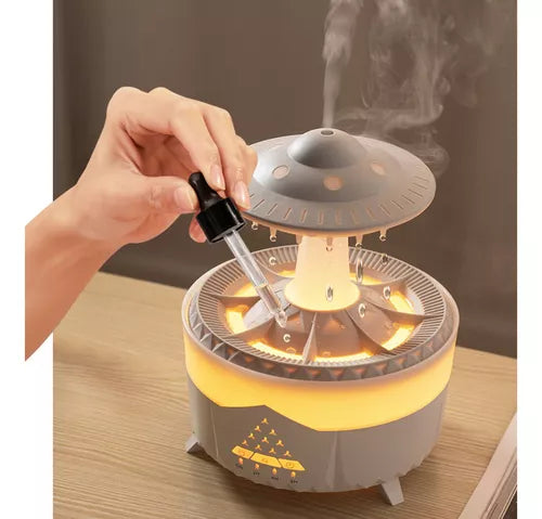 Humidificador con sonido de lluvia para personas con problemas de insomnio➕Curso de yoga online GRATIS