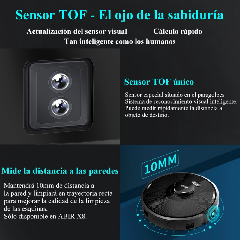 Robot Aspiradora ABIR X8™ + 10 Repuestos Gratis (Oferta hasta media noche)