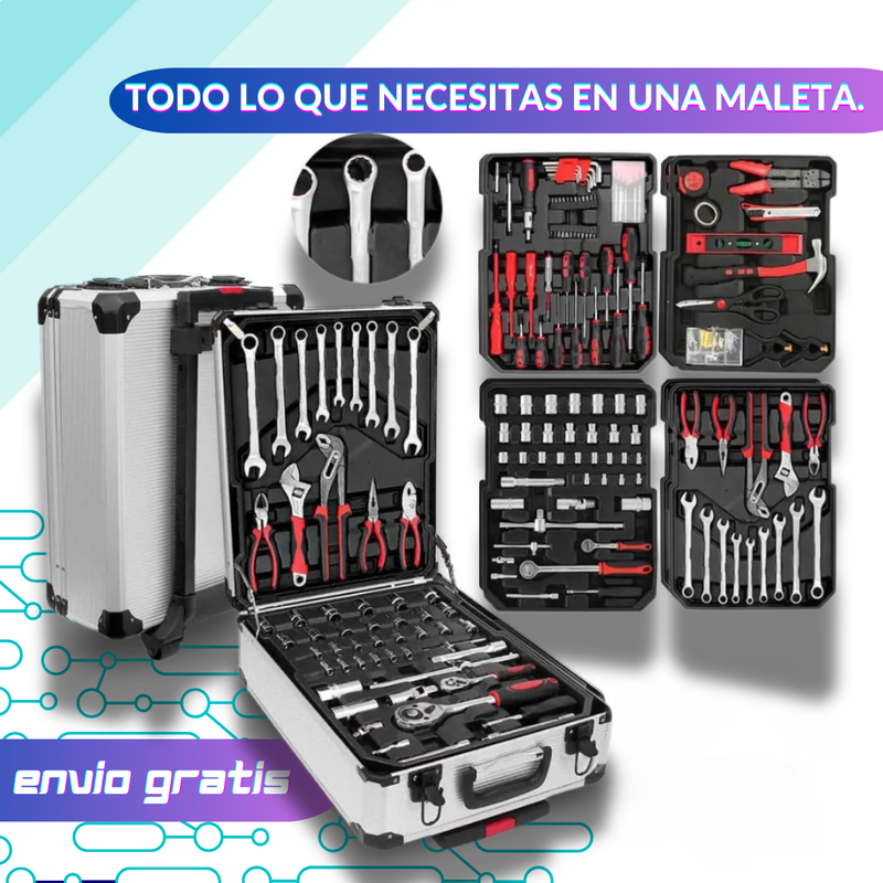 Maleta de herramienta: Kit Completo Con 187 Piezas