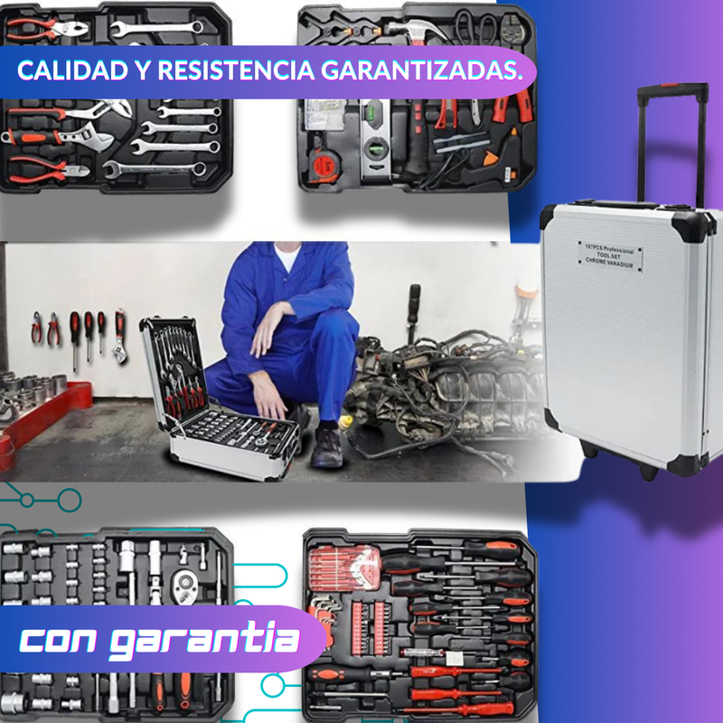 Maleta de herramienta: Kit Completo Con 187 Piezas