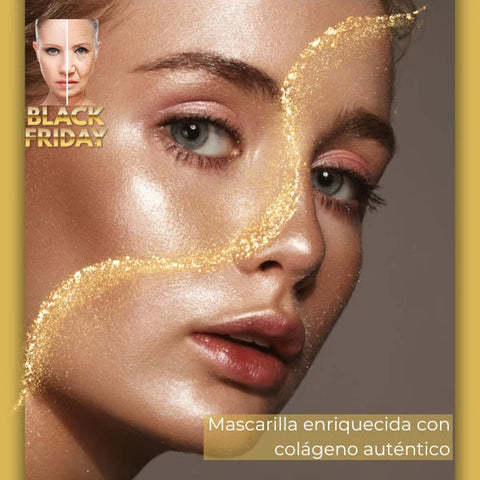 GoldenGlow™ | 2X1 Mascarilla Facial de colágeno con Oro ✨