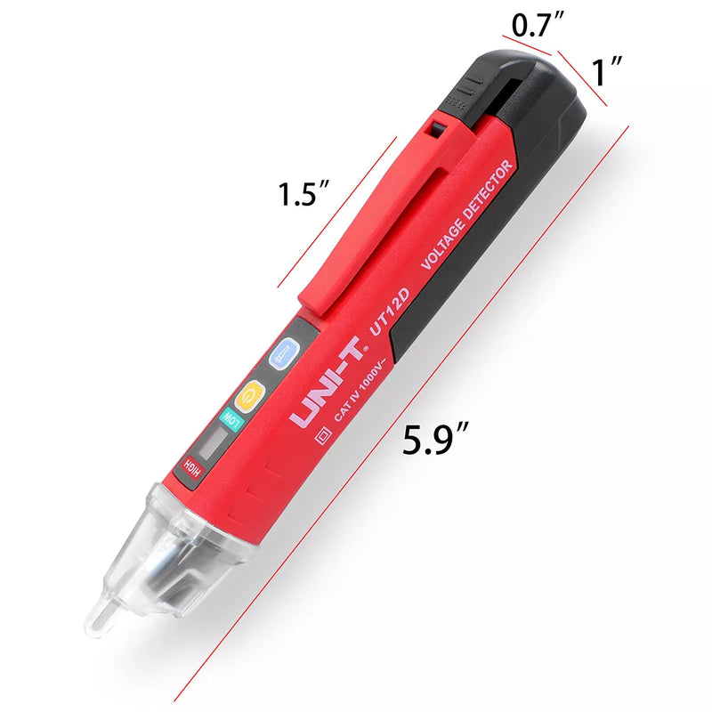 Lápiz Sensor de Voltaje UT12D-ROW🔥Detector de corriente sin contacto